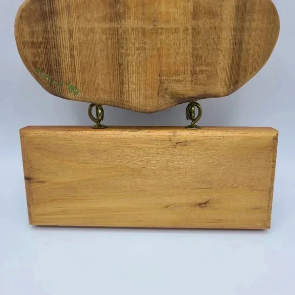 Vintage Handcrafted Wood Christmas Reindeer Rudolph Welcome Sign Rustic Cabincor - Picture 11 of 16